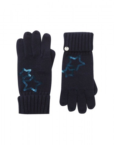 Navy Star Gloves